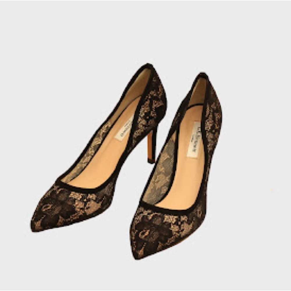 Brand New LK Bennett Black Lace Heels
